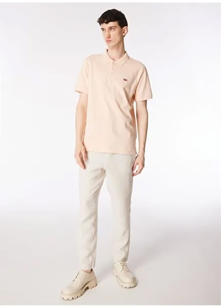 Однотонная розовая мужская футболка-поло A2085-0004_LEVIS HM POLO CLASSIC PA Levis, розовый