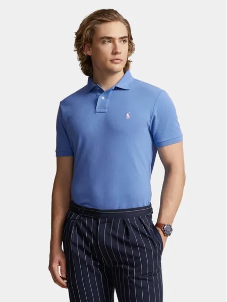 Рубашка-поло узкого кроя Polo Ralph Lauren, синий
