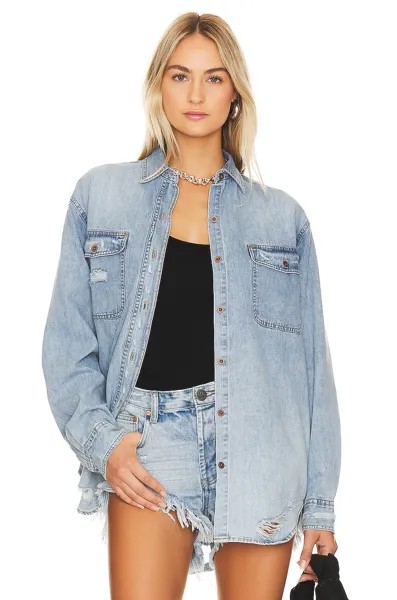 Рубашка One Teaspoon Classic Everyday Denim, цвет Pacifica