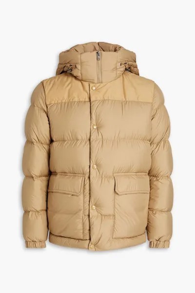 Стеганый пуховик с капюшоном Sierra Supreme WOOLRICH, песочный