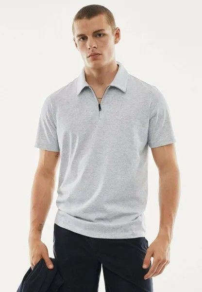 Рубашка-поло TRAVEL Mango, цвет light heather grey