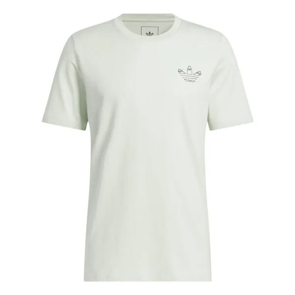 Футболка adidas originals Henry Jones Paris T-shirt 'Linen Green', зеленый