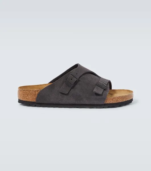 Шлепанцы Zurich из замши Birkenstock, серый
