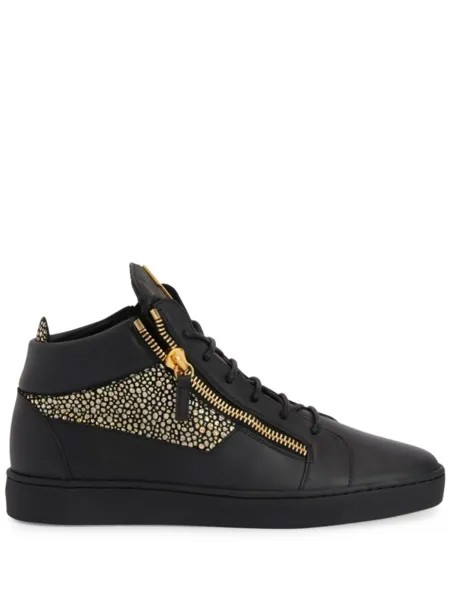 Giuseppe Zanotti кеды Kriss со вставками, черный