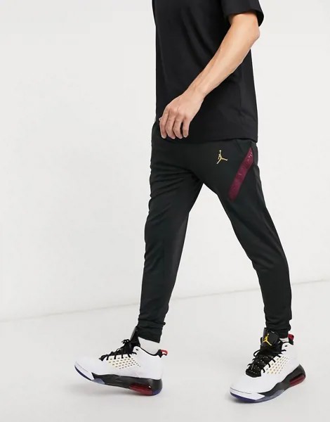 Черные джоггеры с логотипом клуба Paris Saint-Germain x Jordan от Nike Football-Черный