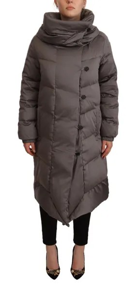 JOHN RICHMOND Куртка стеганая серая на пуговицах с длинными рукавами IT42/US8/M Рекомендуемая розничная цена 1900 долларов США
