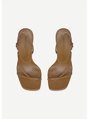 ВИНС. Женские коричневые босоножки Qiana с квадратным носком на блочном каблуке и каблуке 6,5 м
