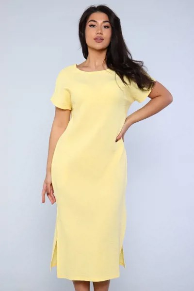 Платье муслиновое Анди (светло-желтое)