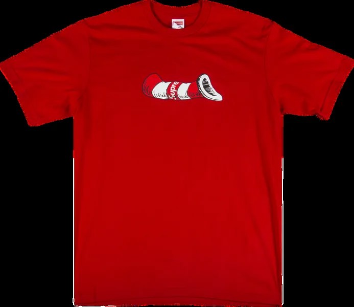 Футболка Supreme Cat In The Hat T-Shirt 'Red', красный