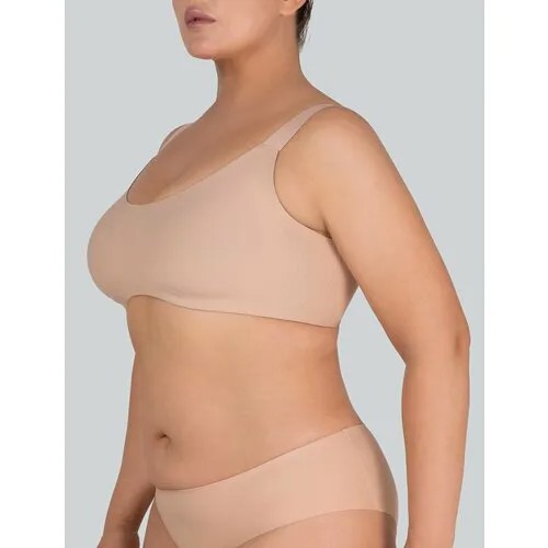 Бюстгальтер  BRAMO Бесшовная линия белья ASTER, размер 4XL, бежевый