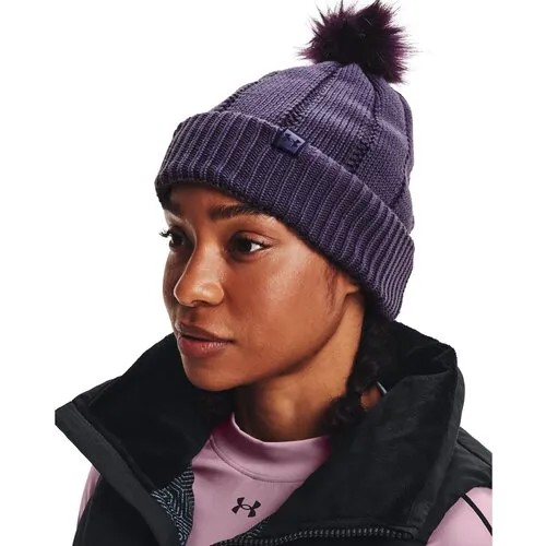 Шапка бини Under Armour, размер 58-60, фиолетовый