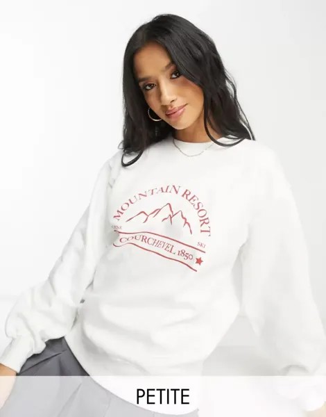 Белый лыжный свитер с узором Threadbare Petite