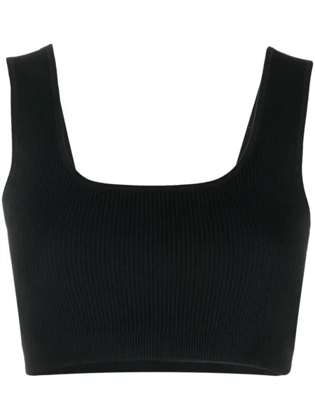 12 STOREEZ rib-knit cropped top