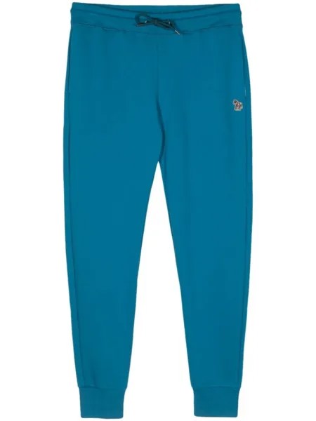 PS Paul Smith спортивные брюки с аппликацией Zebra, синий