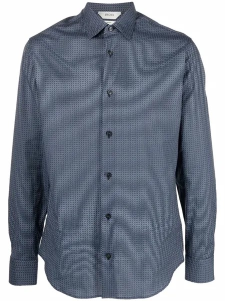 Ermenegildo Zegna XXX рубашка с геометричным принтом