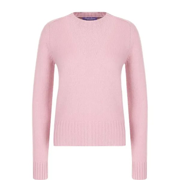 Однотонный пуловер из смеси шерсти и кашемира Ralph Lauren