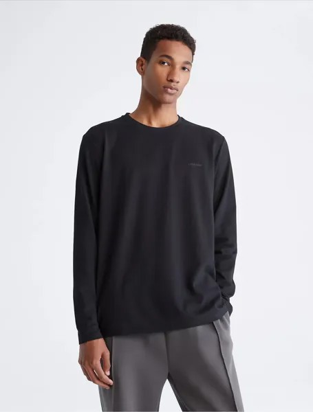 Футболка Calvin Klein Long Sleeve Tech Pique, черный