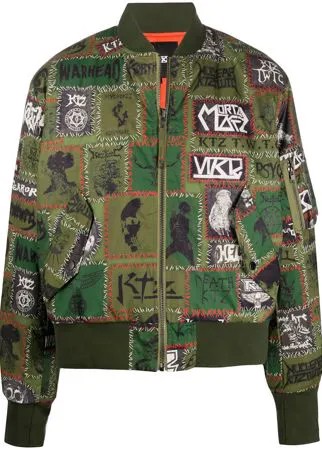 KTZ бомбер с принтом