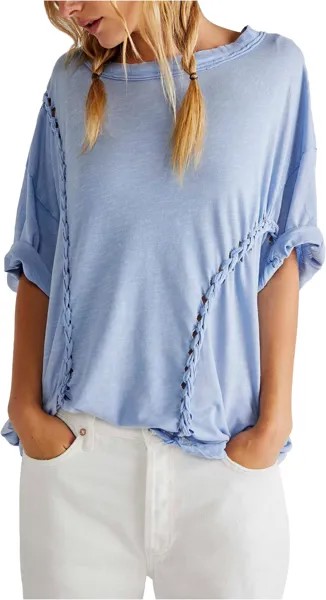Футболка Free People Moonlit Midi, цвет Rock Crystal