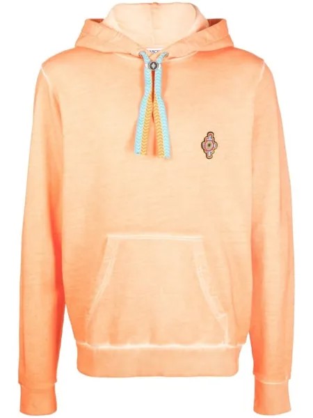 Marcelo Burlon County of Milan худи с вышитым логотипом, оранжевый