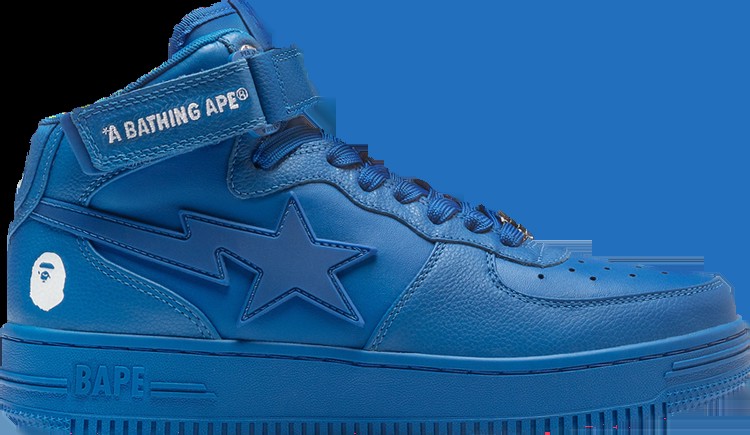 Кроссовки Bapesta Mid Blue, синий