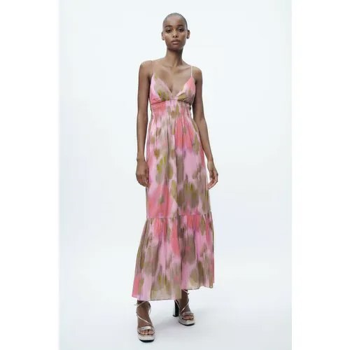 Сарафан Zara, хлопок, размер M, мультиколор