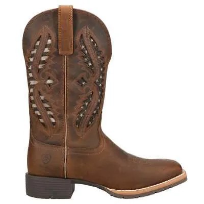 Ariat Hybrid Rancher Venttek 360 с инкрустацией и квадратным носком, ковбойские женские коричневые туфли