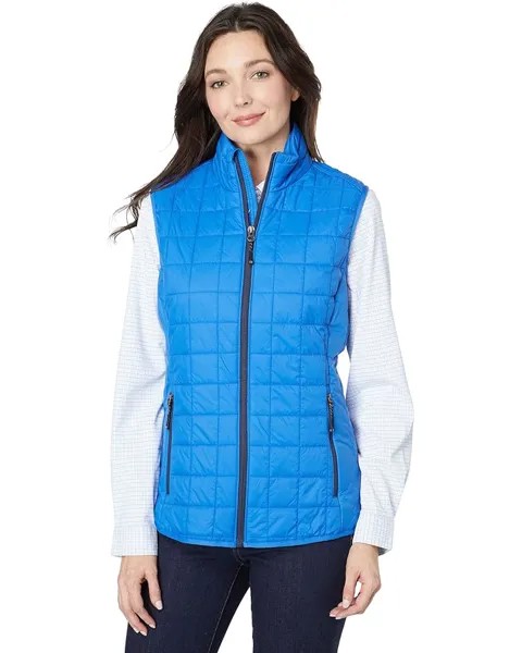 Утепленный жилет Cutter & Buck Rainier Primaloft Eco Full Zip, цвет Royal