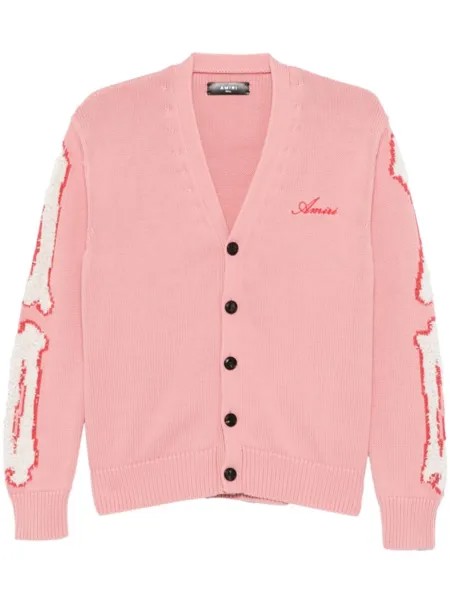 AMIRI кардиган Bone с аппликацией, розовый