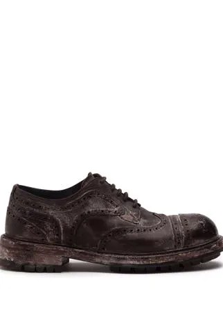 Dolce & Gabbana броги с эффектом потертости