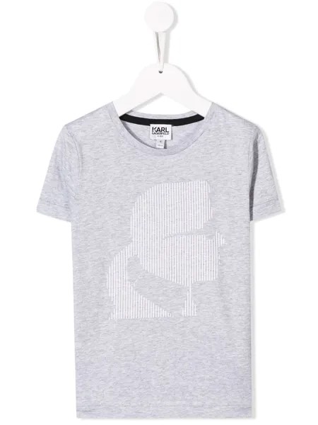 Karl Lagerfeld Kids футболка с принтом Karl Head