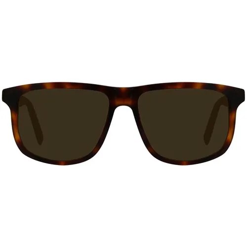 Солнцезащитные очки Forever, прямоугольные, оправа: пластик, для женщин, коричневый