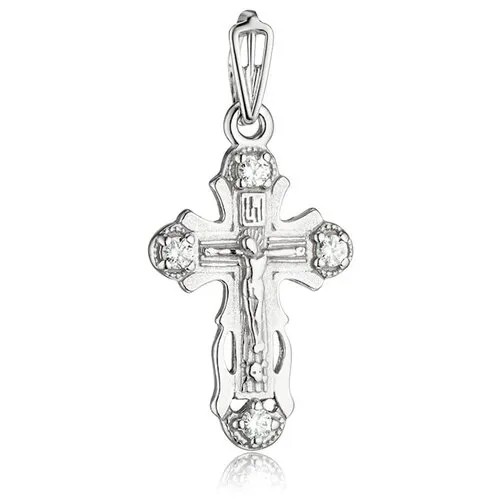 Крест серебряный с фианитами арт. 2136556/91