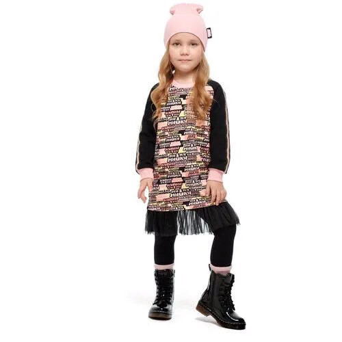 Платье детское Lucky Child МИ-МИ-МИШКИ (арт. 69-62ПФ/роз) 30 (104-110)