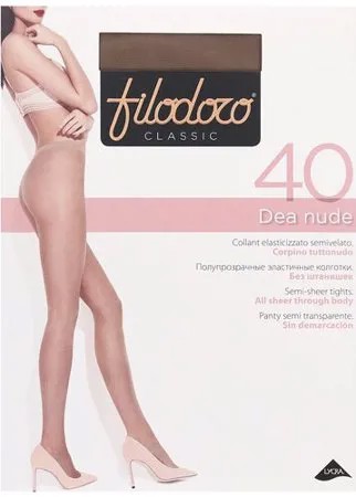 Колготки Filodoro Dora, 40 den, размер 3/3-M, коричневый