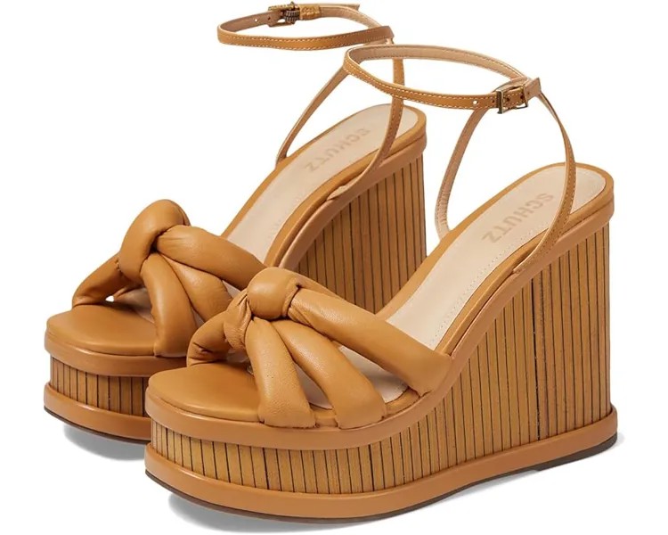 Туфли Schutz Mindy Wedge, цвет Nude Caramel