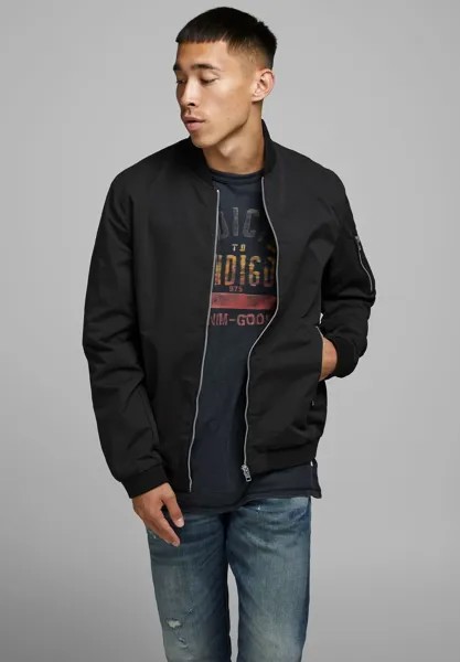 Куртка-бомбер ERUSH NOOS Jack & Jones, черный