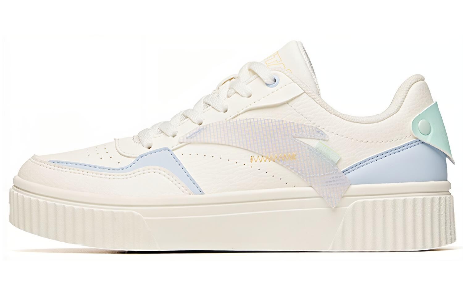 Кроссовки ANTA Life Collection Skateboard Shoes Women's Low-Top White Blue