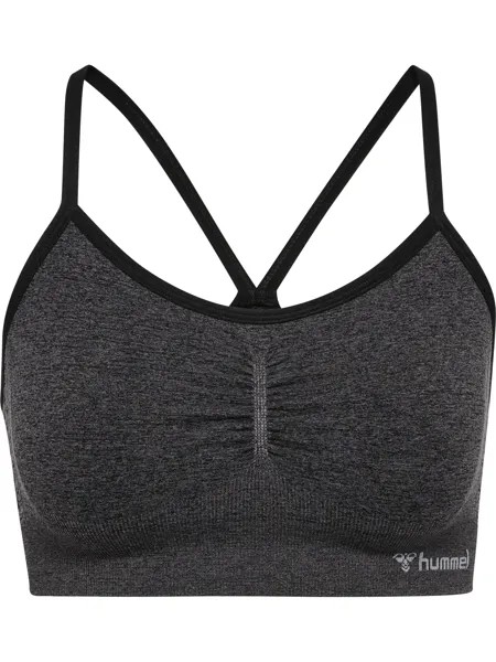 Футболка Hummel S/L Hmlci Seamless Scrunch Sports Bra, черный