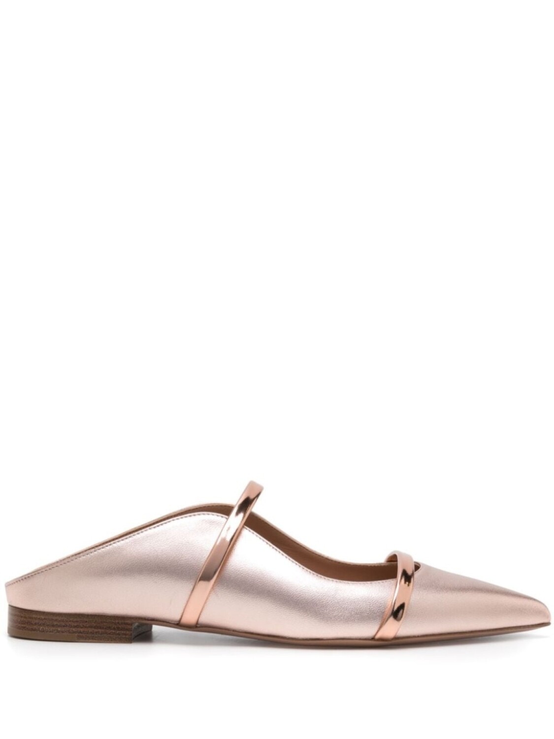 Malone Souliers мюли Maureen с эффектом металлик, розовый