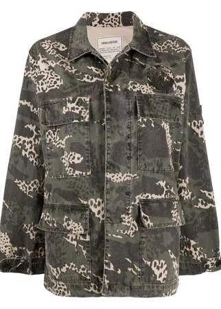 Zadig&Voltaire парка Kansas с камуфляжным принтом