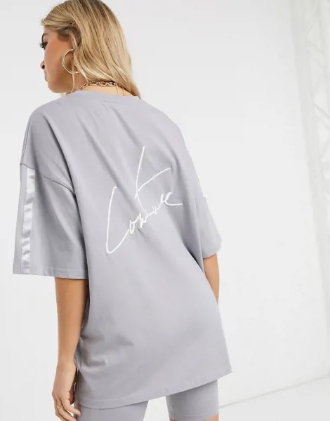 Серая oversized-футболка The Couture Club-Серый