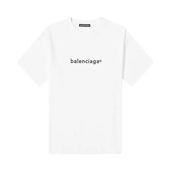Футболка Balenciaga New Copyright Logo T-Shirt 'White', белый