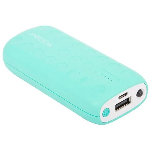 Powerbank / Внешний аккумулятор PRODA Lovely Series 5000mAh, зеленый