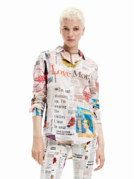 Рубашка стандартного кроя Desigual, мультиколор