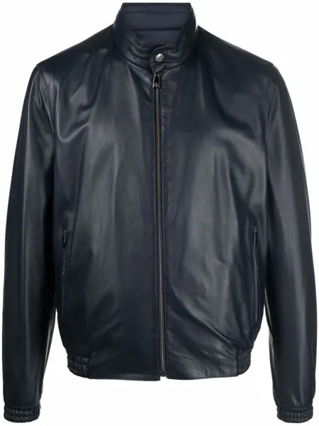 Corneliani кожаный бомбер