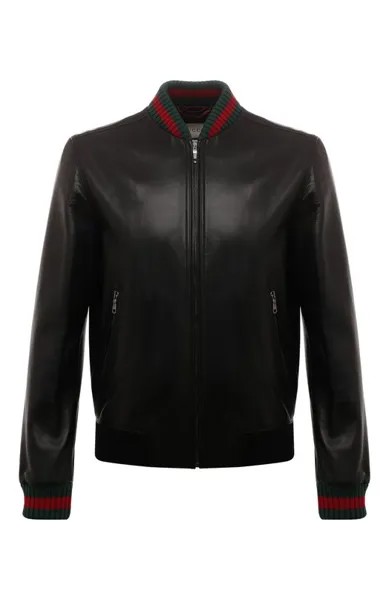 Кожаный бомбер Gucci