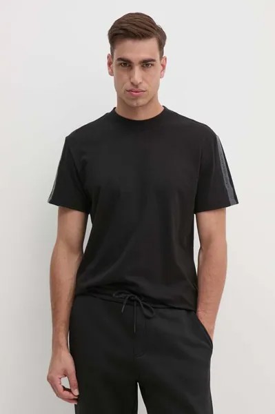 Хлопковая футболка Calvin Klein Jeans, черный