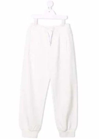 Fendi Kids спортивные брюки с тисненым логотипом