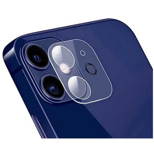 Противоударное стекло для защиты задней камеры Apple iPhone 12 / Защитное стекло на камеру Эпл Айфон 12 (Прозрачный)